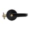 Trans Atlantic Co. LSV Saturn Standard Duty Matte Black Grade 2 Commercial Cylindrical Classroom Door Handle with Lock DL-LSV70-US10B - alternate 2